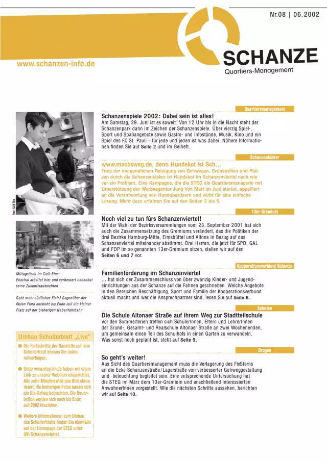 Schanzen-Info, Cover Nr. 8