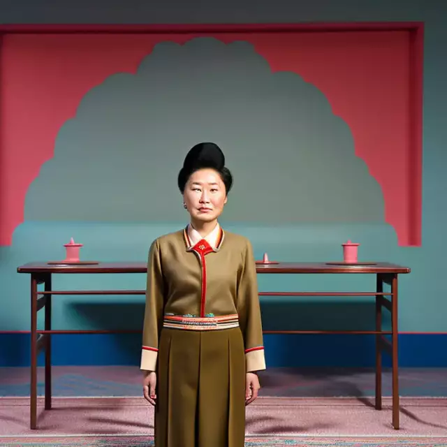 ein KI generierte Grundschullehrerin aus Nord-Korea