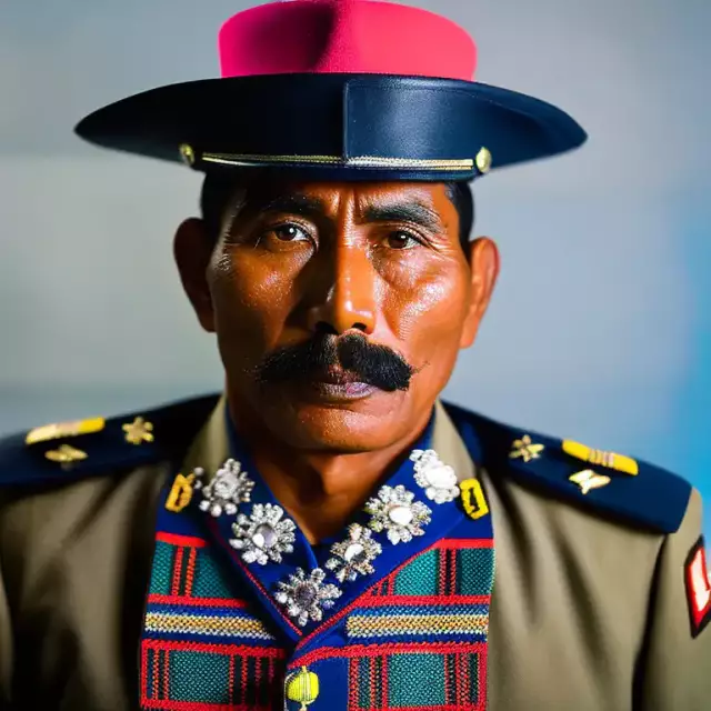 Bild eines Polizisten aus Guatemala. Erstellt mit generativer KI.