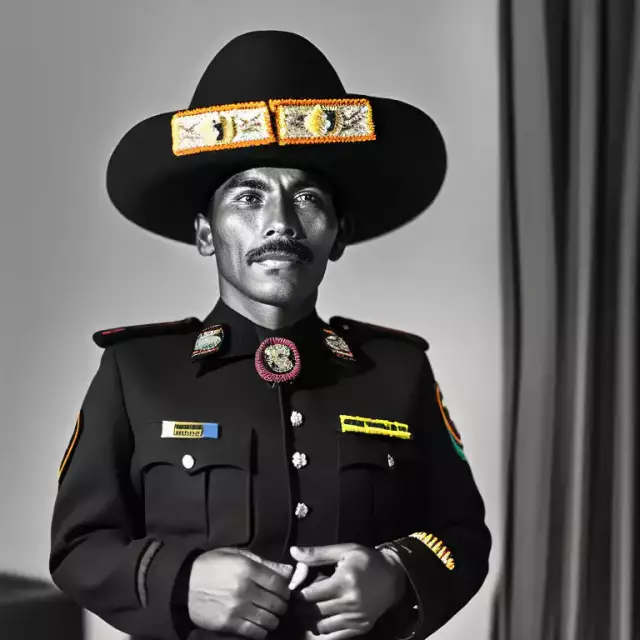 Bild eines Polizisten aus Guatemala. Erstellt mit generativer KI.